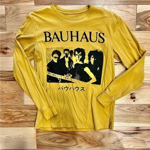 Bauhaus - Japanese promo bootleg - size small - burnt yellow long sleeve